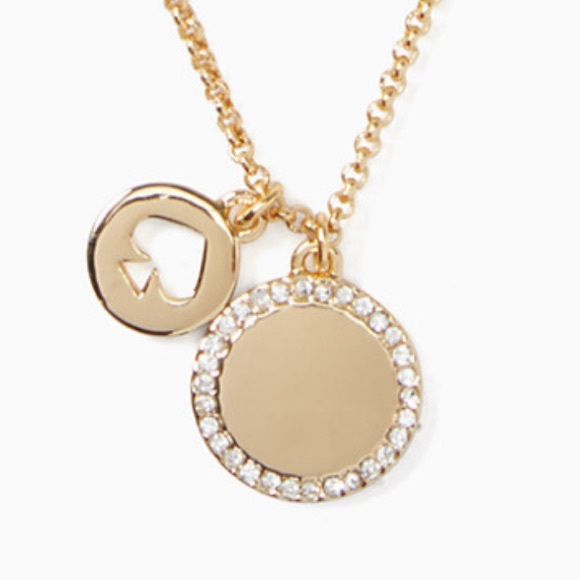New Kate Spade spot the spade pave charm pendant - Picture 5 of 12